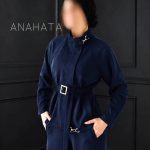 ست مایا سرمه‌ای آناهاتا با طراحی شیک و یراق‌آلات لوکس